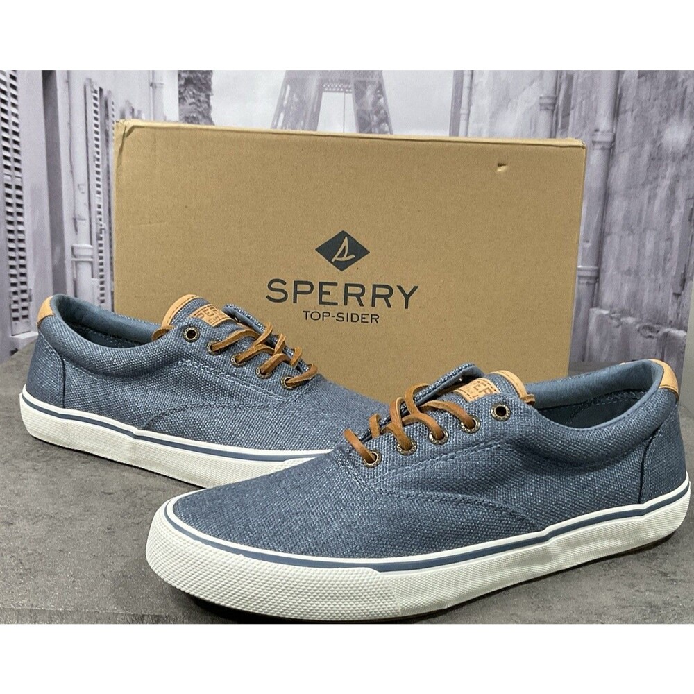Sperry Stripper ll CVO Hemp Blue Men’s Sneaker Size10.5 W